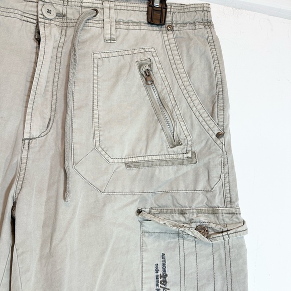 Private Blue Utility Cream Colored Cargo Cotton Utility Shorts 38 waist like new - Picture 9 of 15